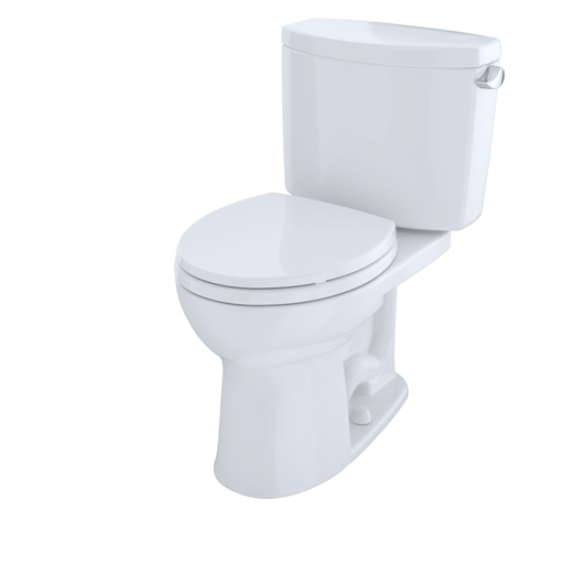 Drake® II Two-Piece Toilet, Round Bowl, 1.28 GPF - Cotton - Trip Lever Position: Right Hand Lever