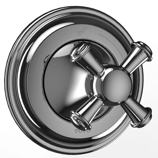 Vivian™ Two-Way Diverter Trim with Off - Cross Handle - Polished Chrome Finish