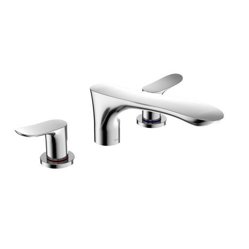 GO Three-Hole Roman Tub Filler Trim - Polished Chrome Finish