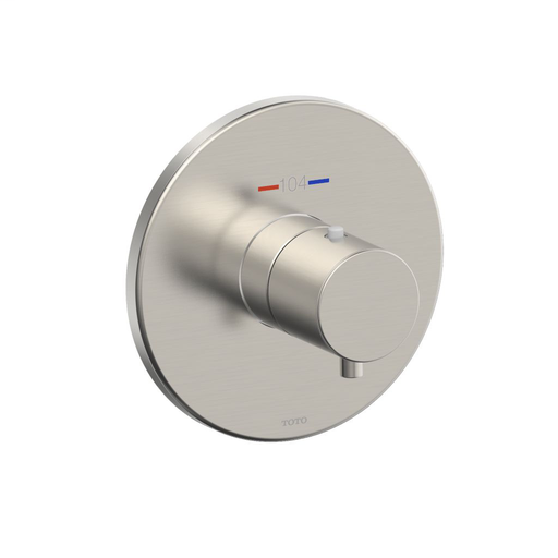 Thermostatic Mixing Valve Trim - Round - Brushed Nickel