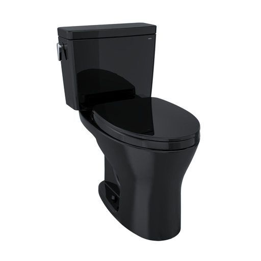 Drake® Two-Piece Toilet, 1.0 GPF & 0.8 GPF Elongated Bowl - Universal Height - Ebony - Trip Lever Position: Left hand Lever