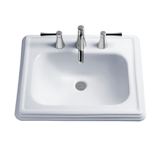 Promenade® Self Rimming Lavatory - Cotton - Faucet Mount: 8 Inch Mount