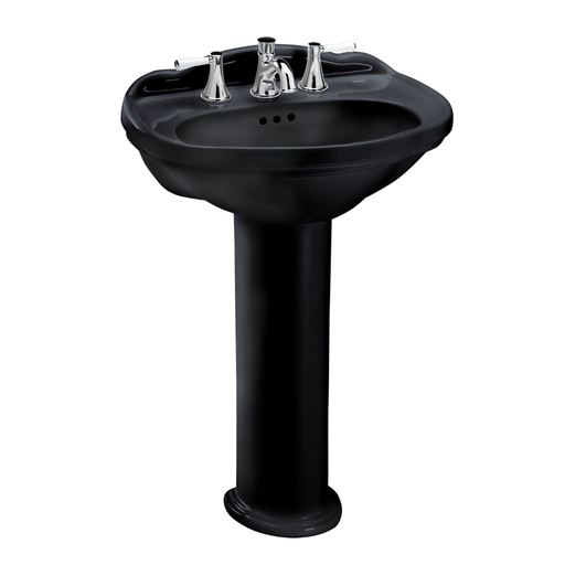 Whitney® Pedestal Lavatory - Ebony