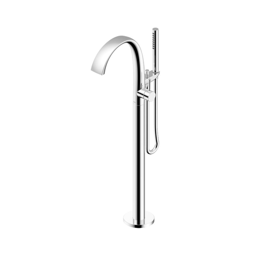 ZN Freestanding Tub Filler - Polished Chrome Finish