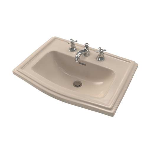 Clayton® Self Rimming Lavatory - Bone - Faucet Mount: 4 Inch Mount