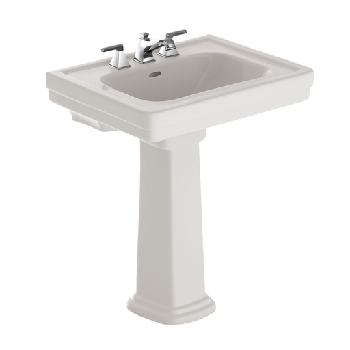 Promenade® Pedestal Lavatory - Colonial White - Faucet Mount: 4 Inch Mount