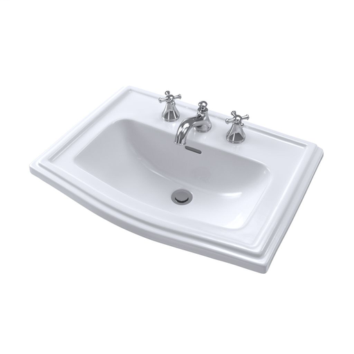 Clayton® Self Rimming Lavatory - Cotton - Faucet Mount: Single Hole Mount