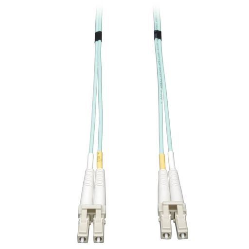 10Gb Duplex Multimode 50/125 OM3 LSZH Fiber Patch Cable, (LC/LC) - Aqua, 15M (50 ft.)