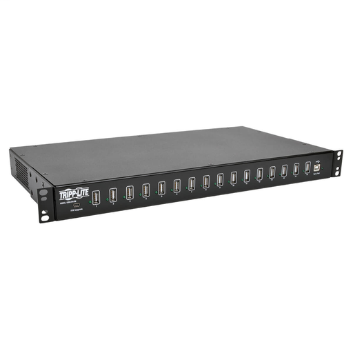 16-Port USB Charging Station with Syncing Function - 5V 40A / 200W USB Charger Output, TAA