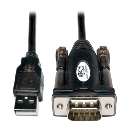 USB-A to RS232 (DB9) Serial Adapter Cable - (M/M), 5 ft.