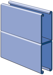1-5/8" x 6 1/2", 12 Gage, Back-to-Back, Solid, 20 ft, Pre-Galvanized Zinc (PG)