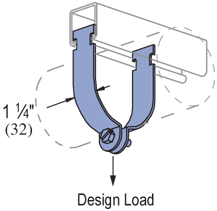Rigid Steel Conduit Clamp Assembled (1-5/8” Series) 1-1/2” Hot-Dipped Galvanized (HG) (100/CTN)