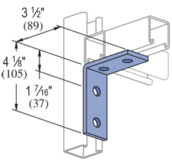4 Hole, 90° Fitting Electro-Galvanized (EG) (25/CTN)