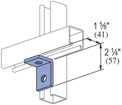 2 Hole, 90° Fitting Electro-Galvanized (EG) (50/CTN)