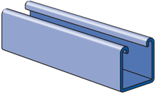 1-5/8” X 1-5/8”, 12 Gage Channel, Solid, 10ft, Stainless Steel (SS)