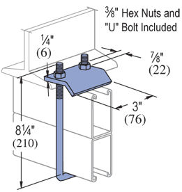 Beam Clamp 8-1/4” Electro-Galvanized (EG) (25/CTN)