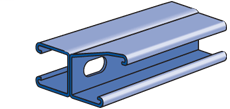 1-5/8" x 3-1/4" Channel, 12 Gage, Back-to-Back, Slotted, 10 Ft, Hot-Dipped Galvanized (HG)
