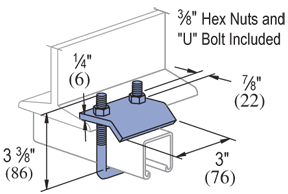 Beam Clamp 3-3/8” Electro-Galvanized (EG) (25/CTN)