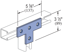 4 Hole, Flat Plate Fitting Electro-Galvanized (EG) (25/CTN)