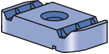 Channel Nut w/o Spring (1-5/8" Series) Channels, 1/4”-20, Electro-Galvanized (EG) (100/CTN)