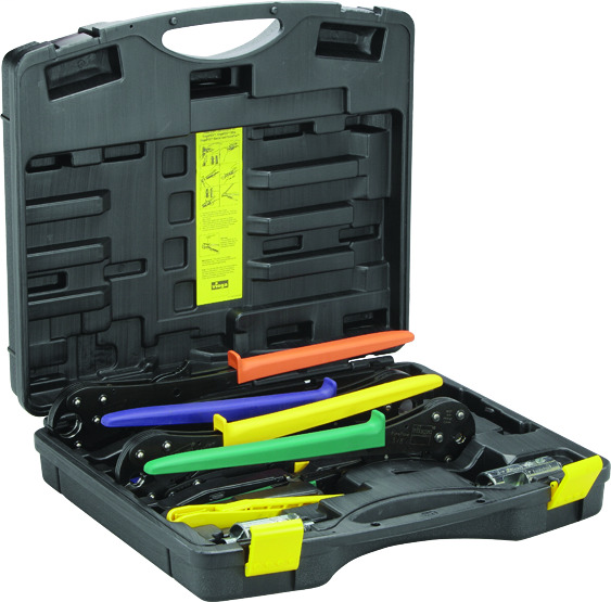 56010 Viega PureFlow Press complete plumbing tool set, 3/8'', 1/2'', 3/