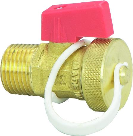 Purge valve, brass, NPT: 1/2