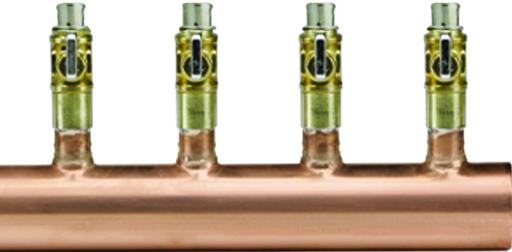 Manifold, type L copper, Outlet(s): 12, d: 1 1/2, P: 3/4, gpm: 32