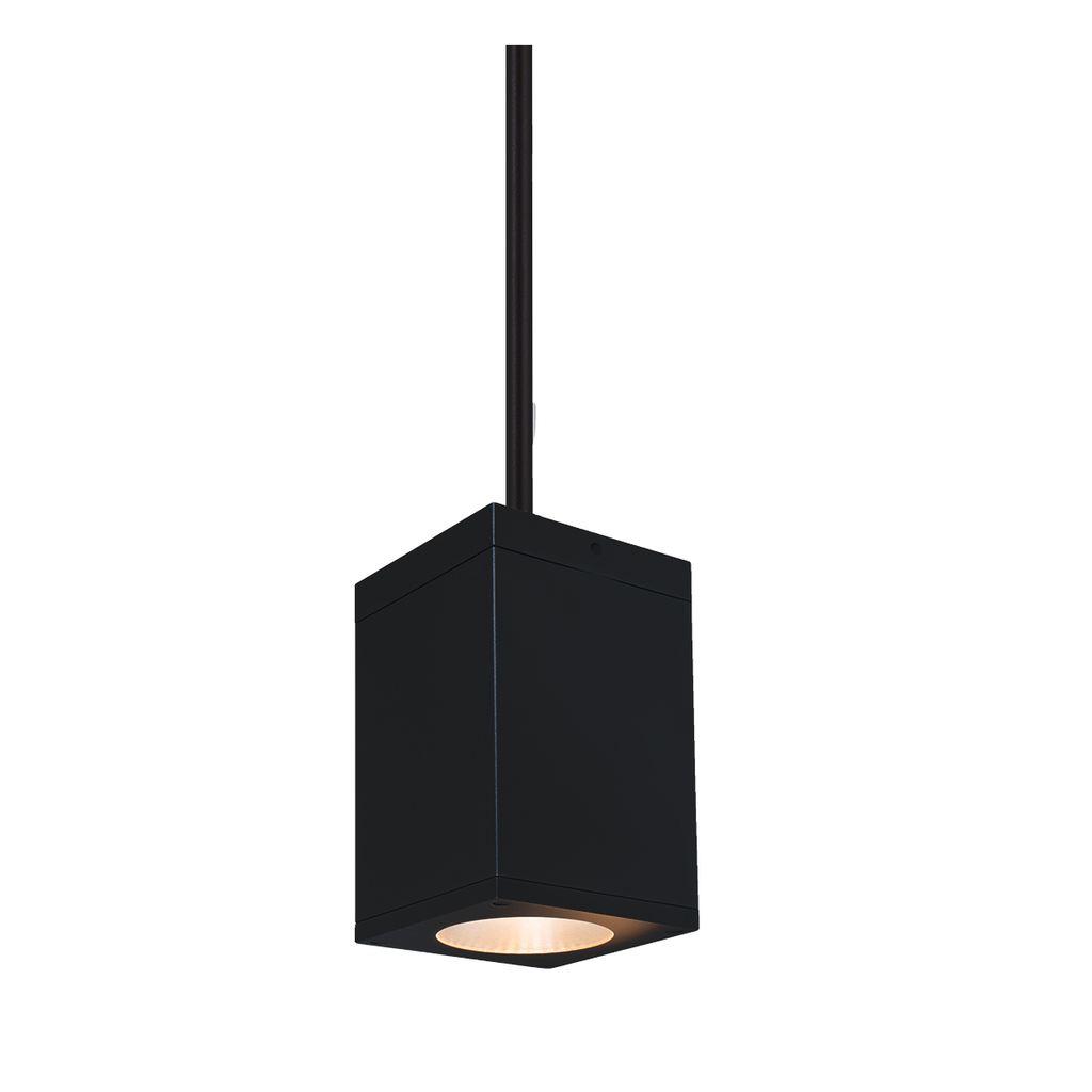 Product image for Cube Architectural 6" 35W Narrow LED Pendant - Black - 2700K