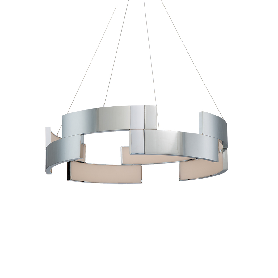 Product image for Trap 38" LED Pendant - Chrome