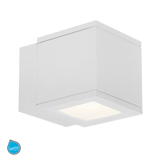 Product image for Rubix 5" 16W LED Outdoor Sconce - White