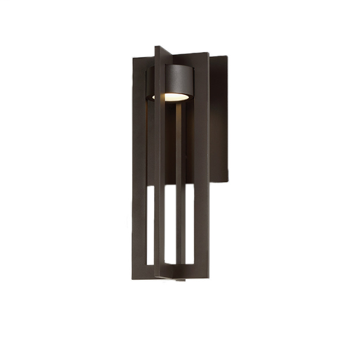 Product image for Chamber 16" LED Outdoor Sconce - Bronze