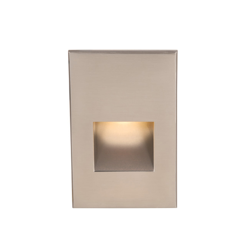 Product image for LEDme 5" 277V LED Vertical Scoop Step Light - Brushed Nickel
