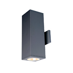 Product image for Cube Architectural 6" 69W Flood LED Up/Down Wall Mount - Graphite - 4000K