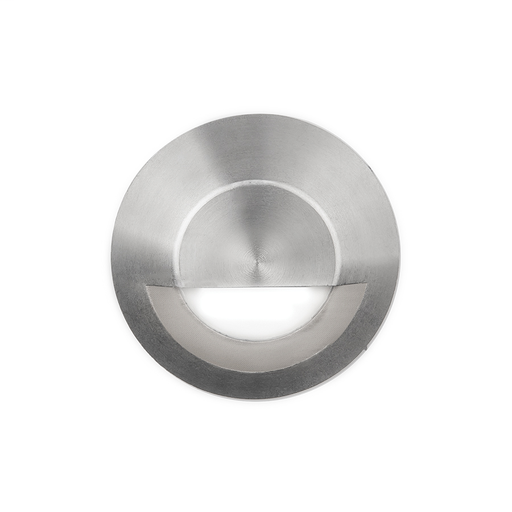 Product image for 2" LED Round Hood Well Light - Stainless Steel - 3000K