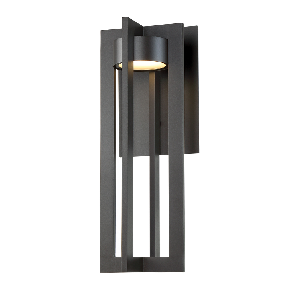 Product image for Chamber 20" LED Outdoor Sconce - Bronze