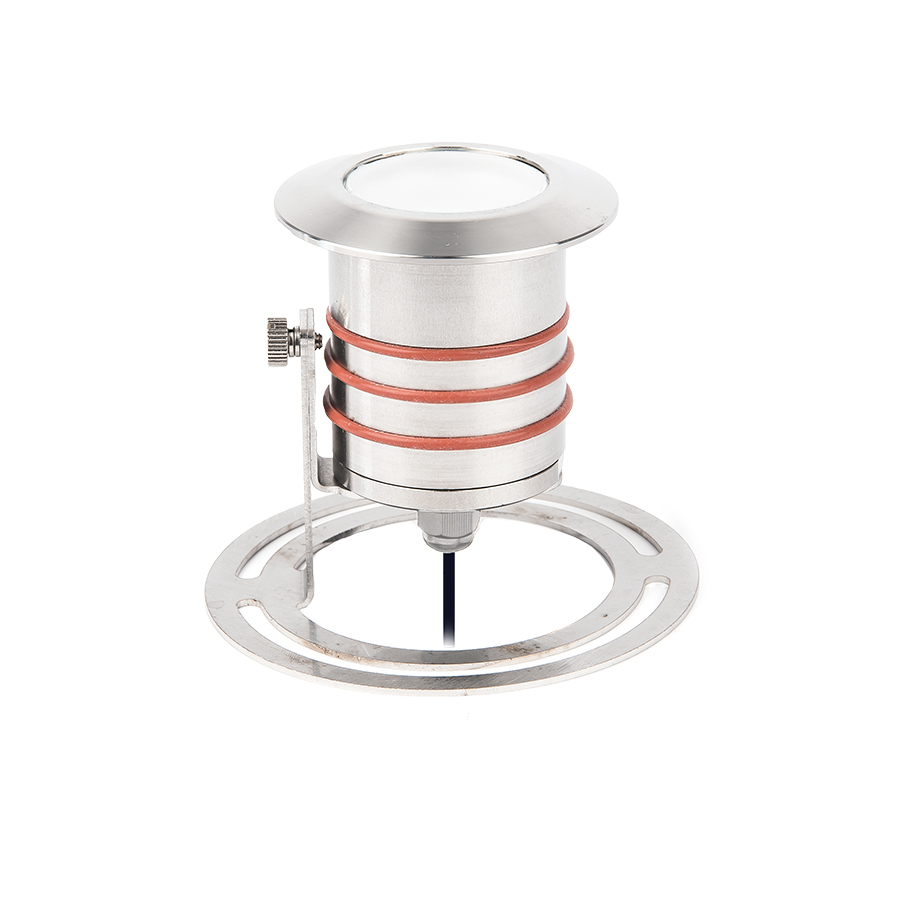 Product image for 2" LED Large Round Well Light - Stainless Steel - 3000K