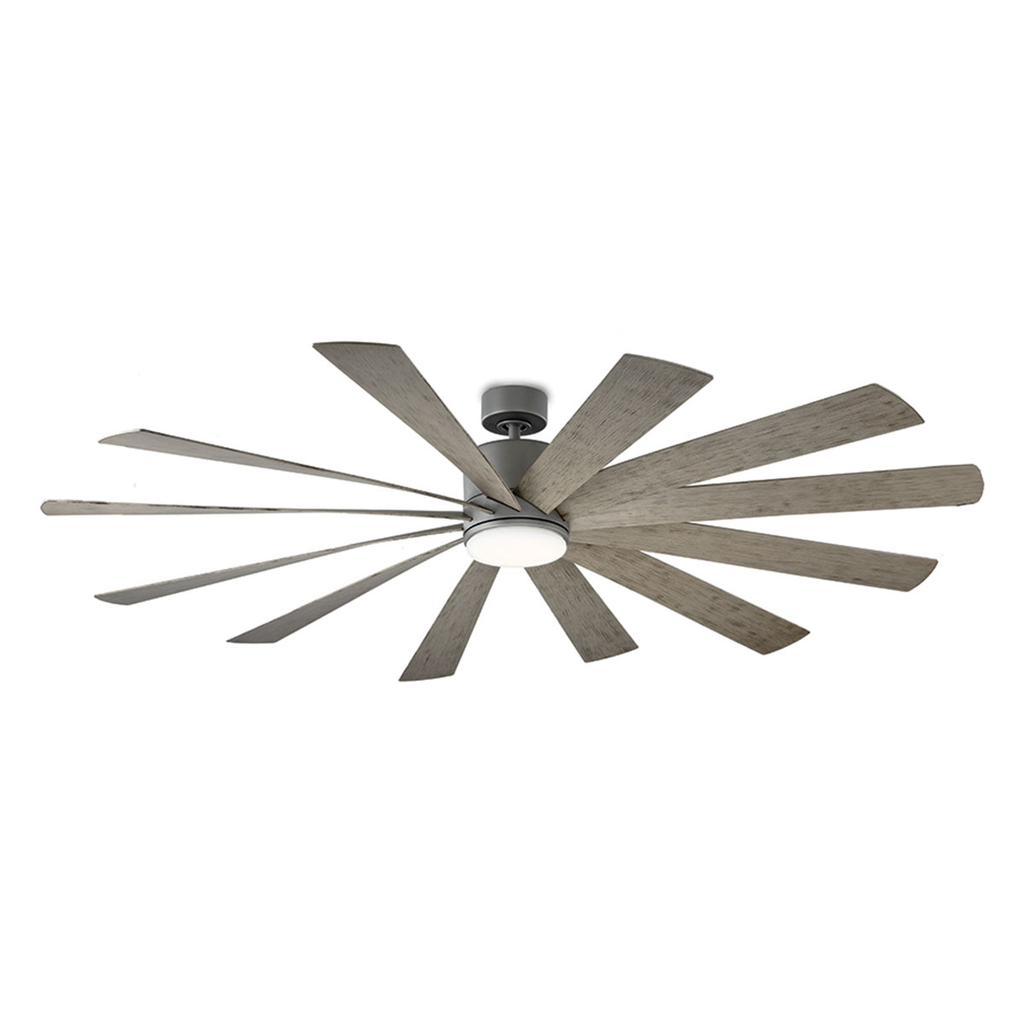 Product image for MODERN FR-W1815-80L-GH/WG WINDFLOWER 80IN FAN GRAPHITE MTR WEATHERED GRAY BLADES