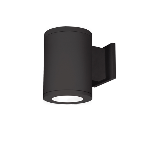 Tube Architectural 5" LED Wall Light Straight Flood Beam 2700K in Black