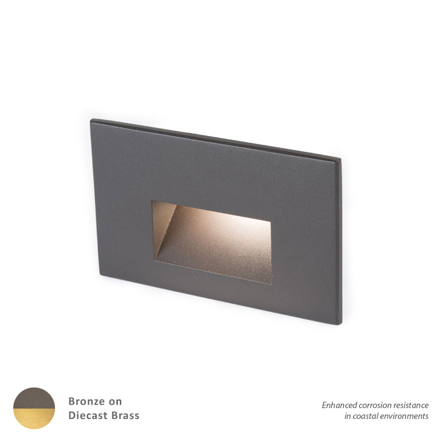Product image for 5" LED Horizontal Step Light - Bronze/Brass - 3000K
