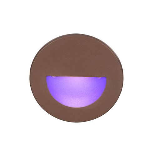 Product image for LEDme 3" LED Circular Scoop Step Light - Bronze - Blue