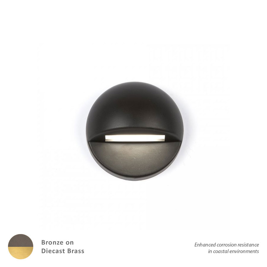 Product image for 3" LED Round Deck Light - Bronze/Brass - 3000K