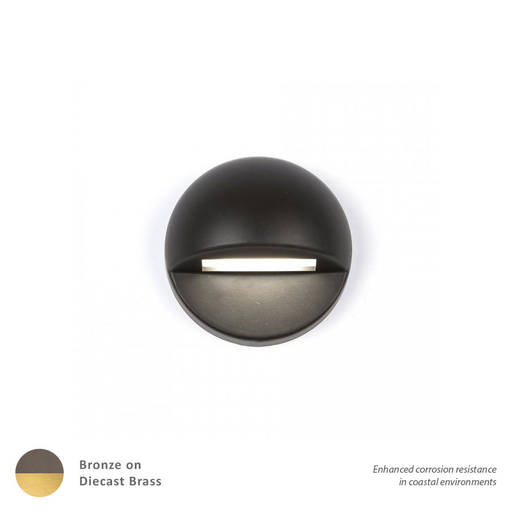 Product image for 3" LED Round Deck Light - Bronze/Brass - 3000K