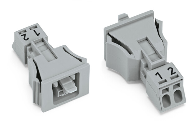 Product image for WAG 890-742 SOCKET SNAP IN 2-POL GRAY