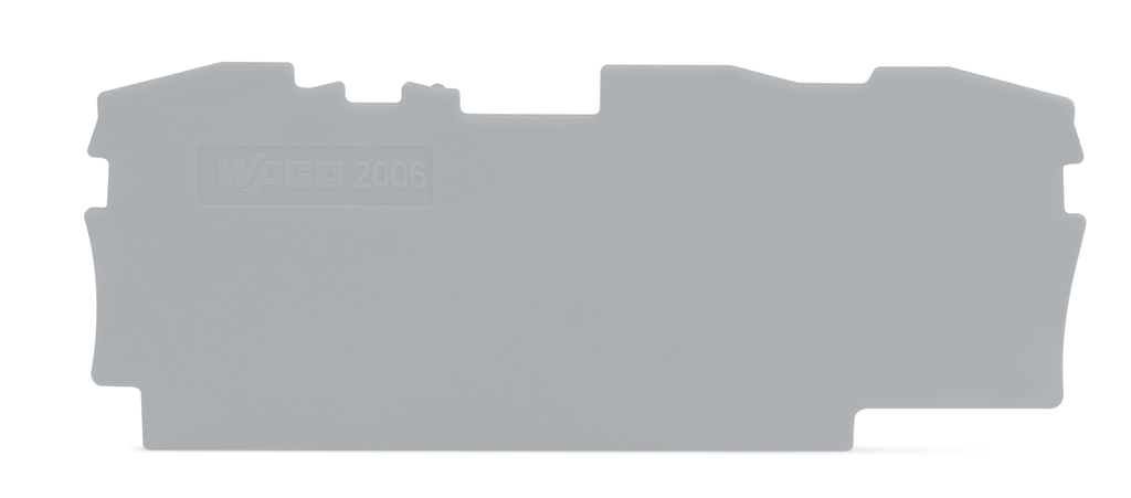 Product image for WAG 2006-1391 END / INTERMEDIATE PLATE GRAY