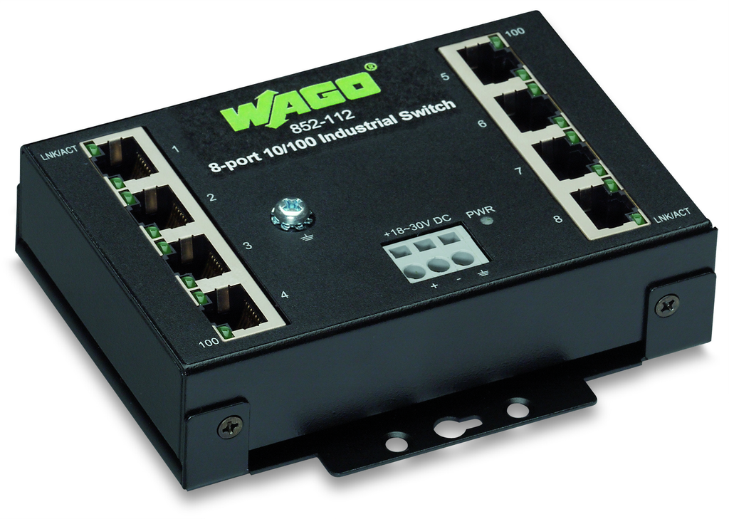 Product image for WAG 852-112 8-PORT 100BASE-TX INDUSTR.ECO SWIT