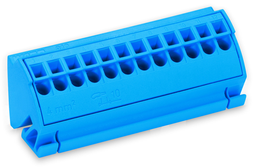 Product image for WAG 812-104 BUS BAR BLOCK 4QMM BLUE
