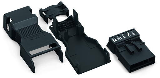 Product image for WAGO Corporation 890-115 50/Box 5-Pole 1.5 square mm Strian Relief Housing Plug