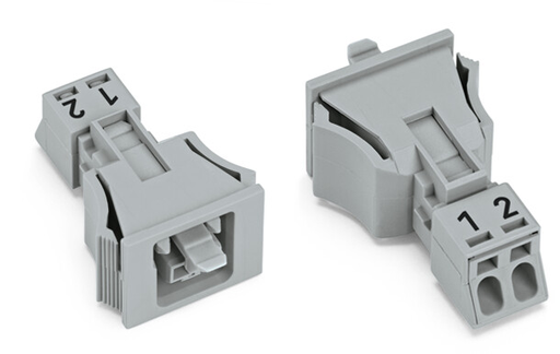 Product image for WAG 890-742 SOCKET SNAP IN 2-POL GRAY