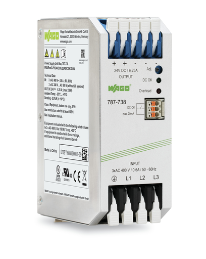 Product image for WAG 787738 ECO POWER 3-PH 24V 6.25A
