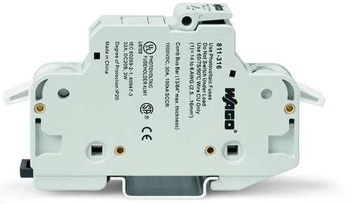 Product image for WAG 811-414 1-POLE CC FUSE HLDR WITH 24VDC IND